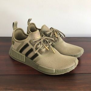 Adidas Olive Green Velvet NMD R1 Size 9W